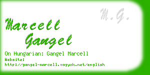 marcell gangel business card